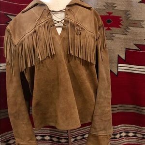 Vintage Hippie Rancher Schott Bros. Leather Fringe